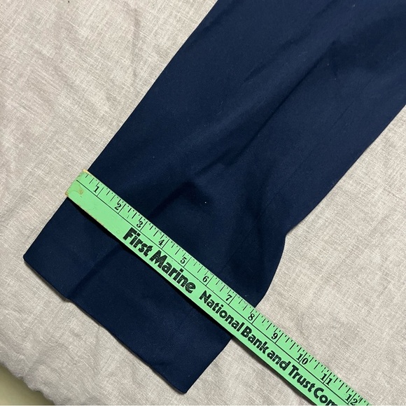 Lauren Ralph Lauren Navy Wide Leg Adelle Trousers Size 8 Business Casual Office - Picture 4 of 6